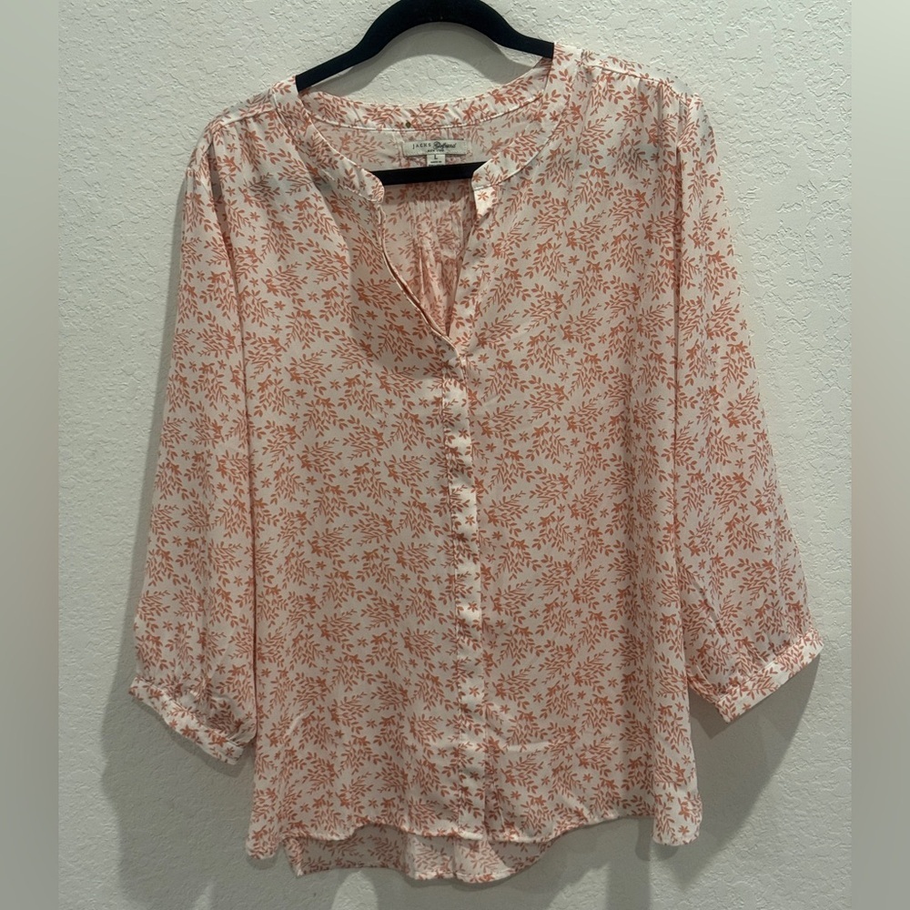 Jachs‎ Women's Blouse with Pink Floral Pattern